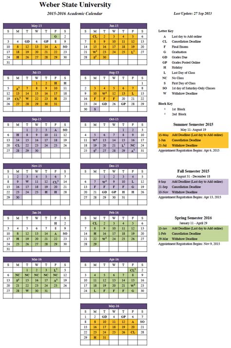 Academic Calendar Syracuse